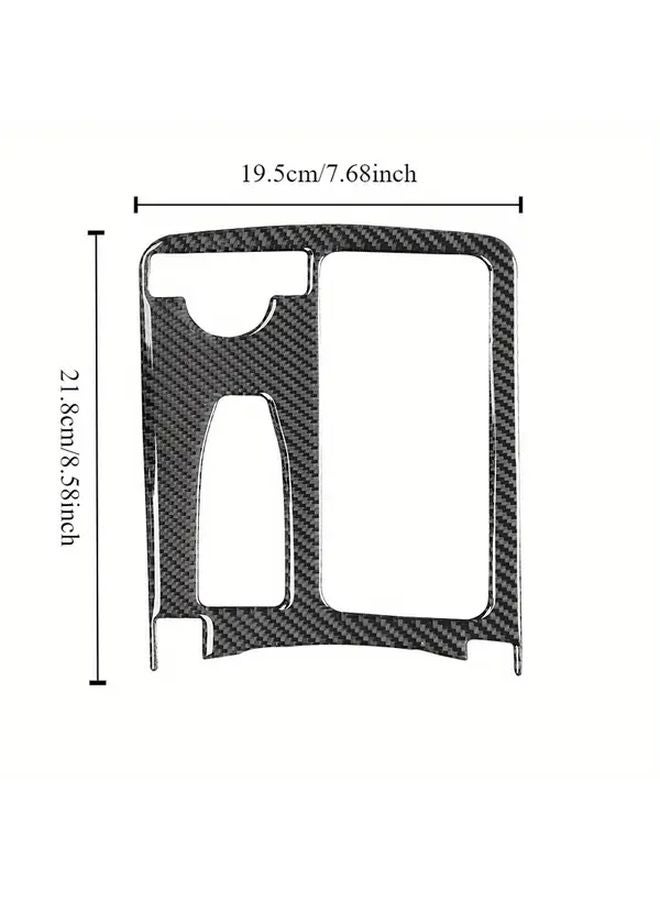 Right Hand Drive Water Cup Panel Decoration Carbon Fiber For Mercedes Benz C Class W204 2007 2014 - Image 2